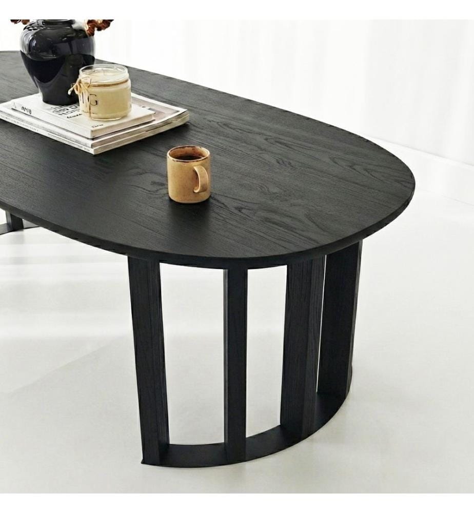 Table basse, 100 % bois massif, noyer