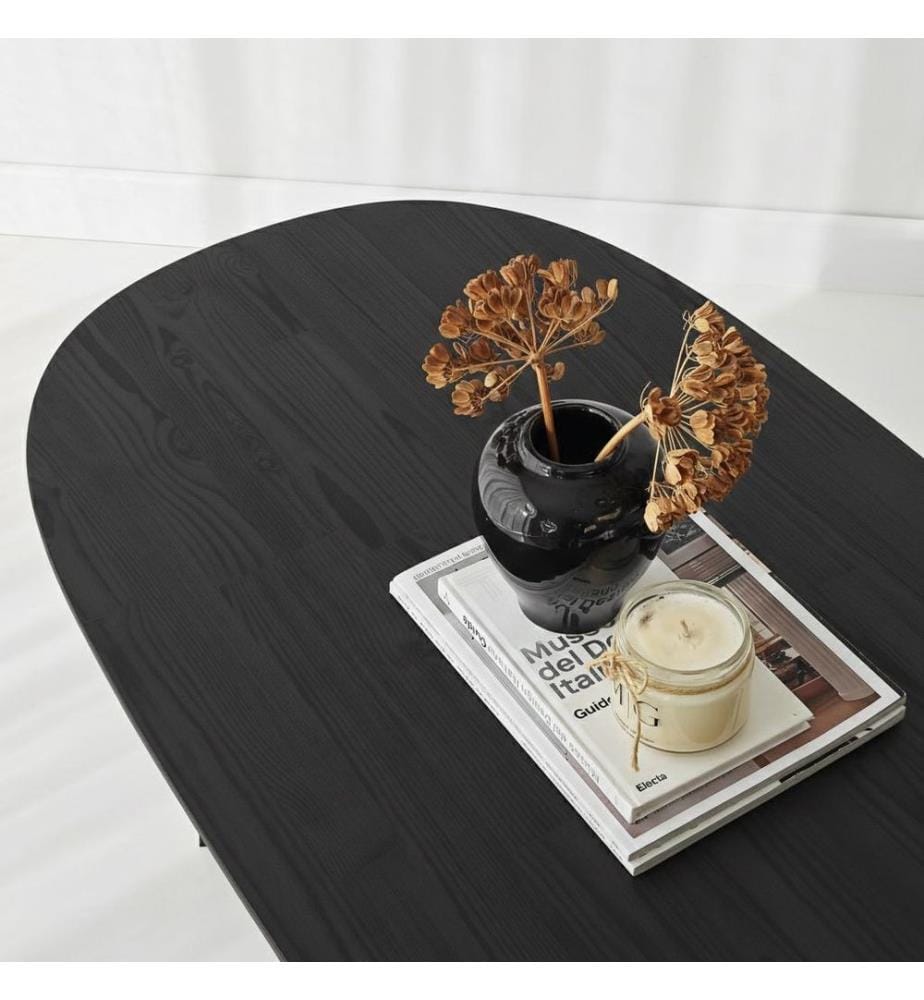 Table basse, 100 % bois massif, noyer