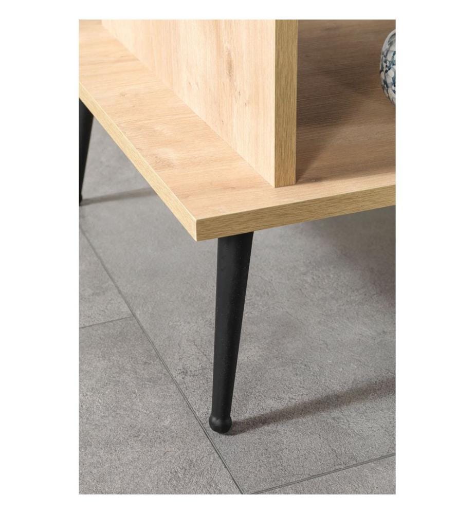 Couchtisch, 100 % melaminbeschichtete Spanplatte, Saphir-Eiche