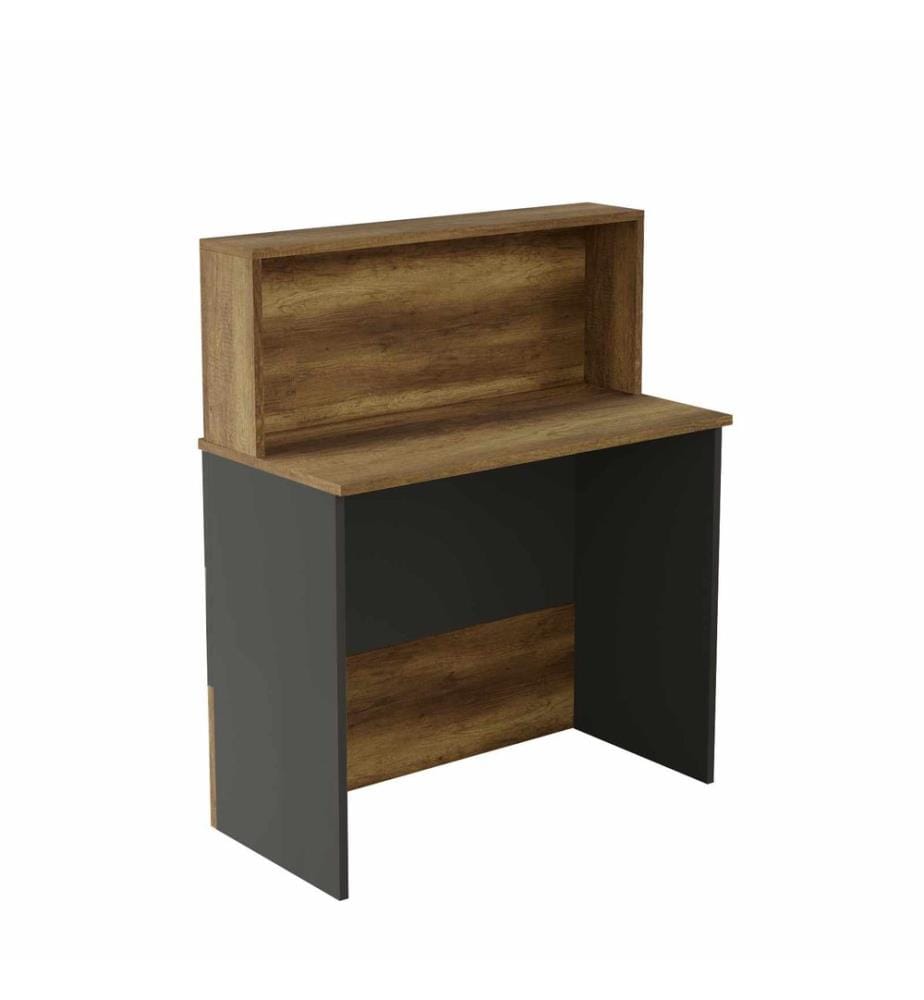Table de réception, panneau de particules 100 % mélaminé, Baroq, anthracite