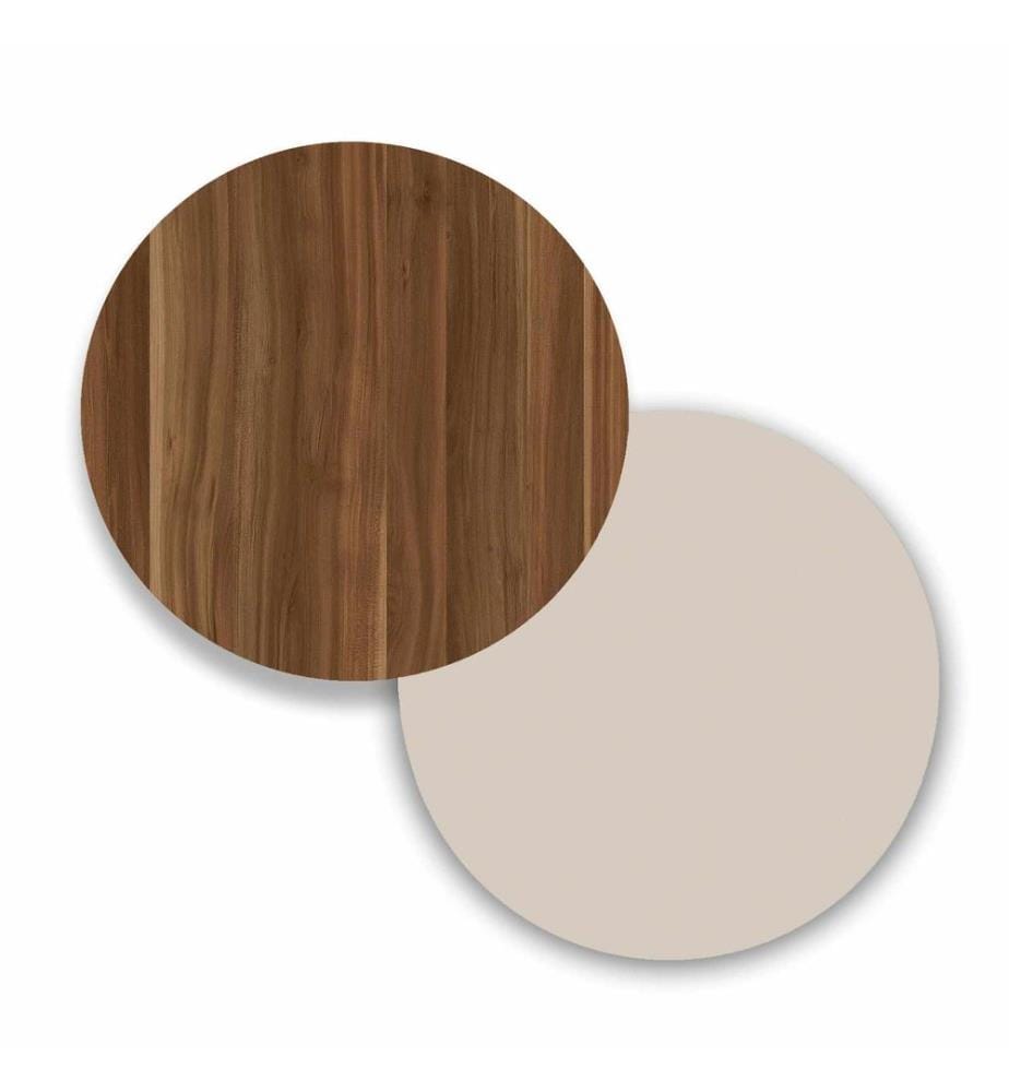 Couchtisch, 100 % melaminbeschichtete Spanplatte, Walnuss