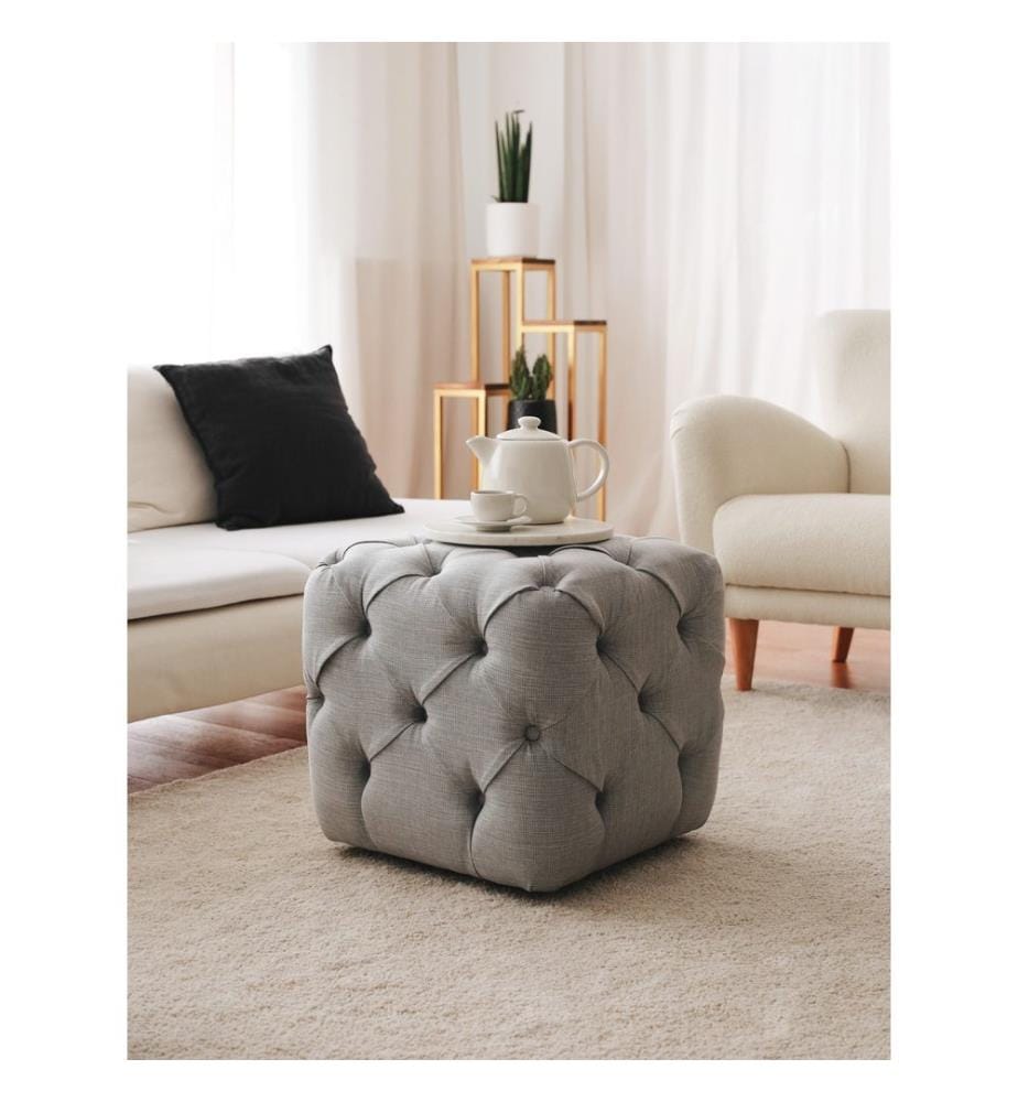 Sessel, Grau, Gestell: 100% Holz, Stoff: Leinen