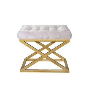 Sessel, Gold, Weiss, Gestell: 100% Metall, Stoff: 100% Polyester Babyface