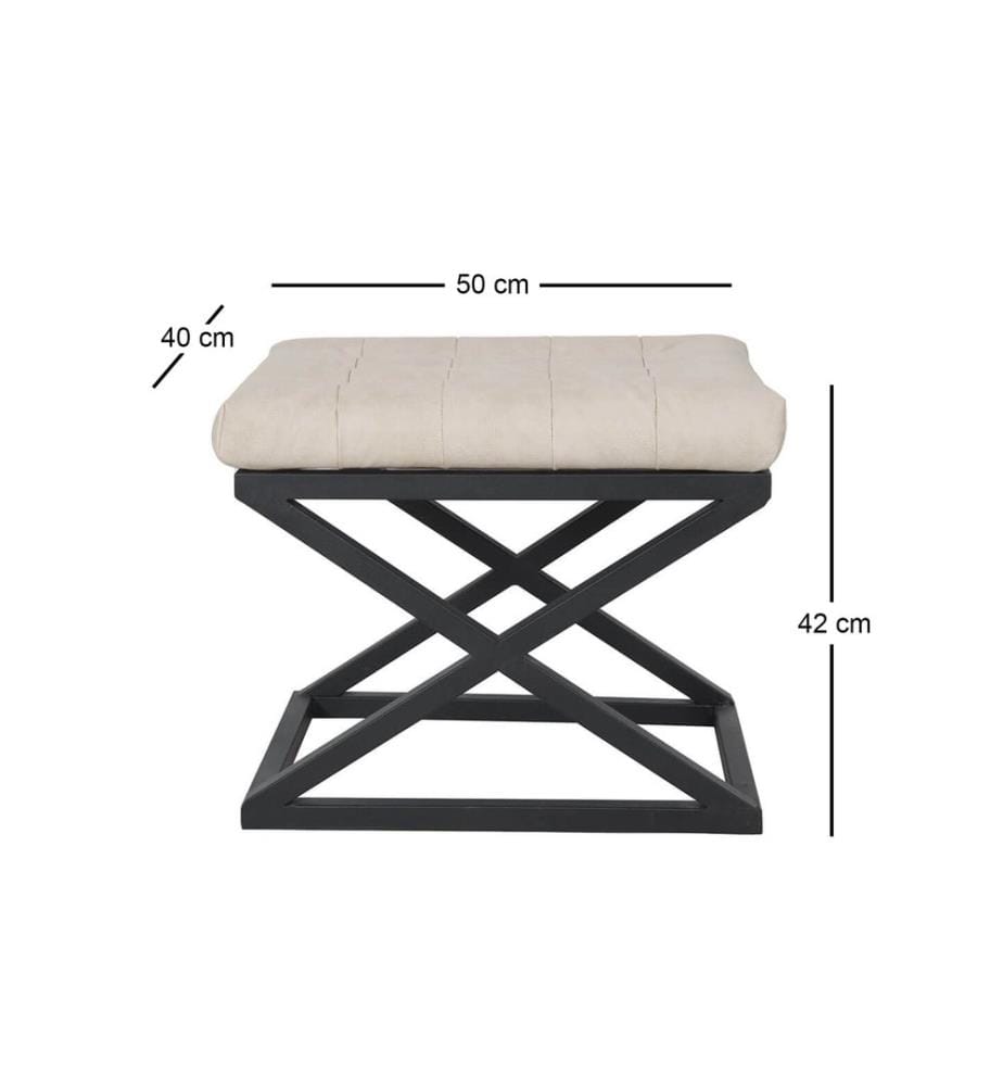 Pouf, noir, blanc, structure : 100% métal, tissu : 100% polyester 100 % polyester Babyface