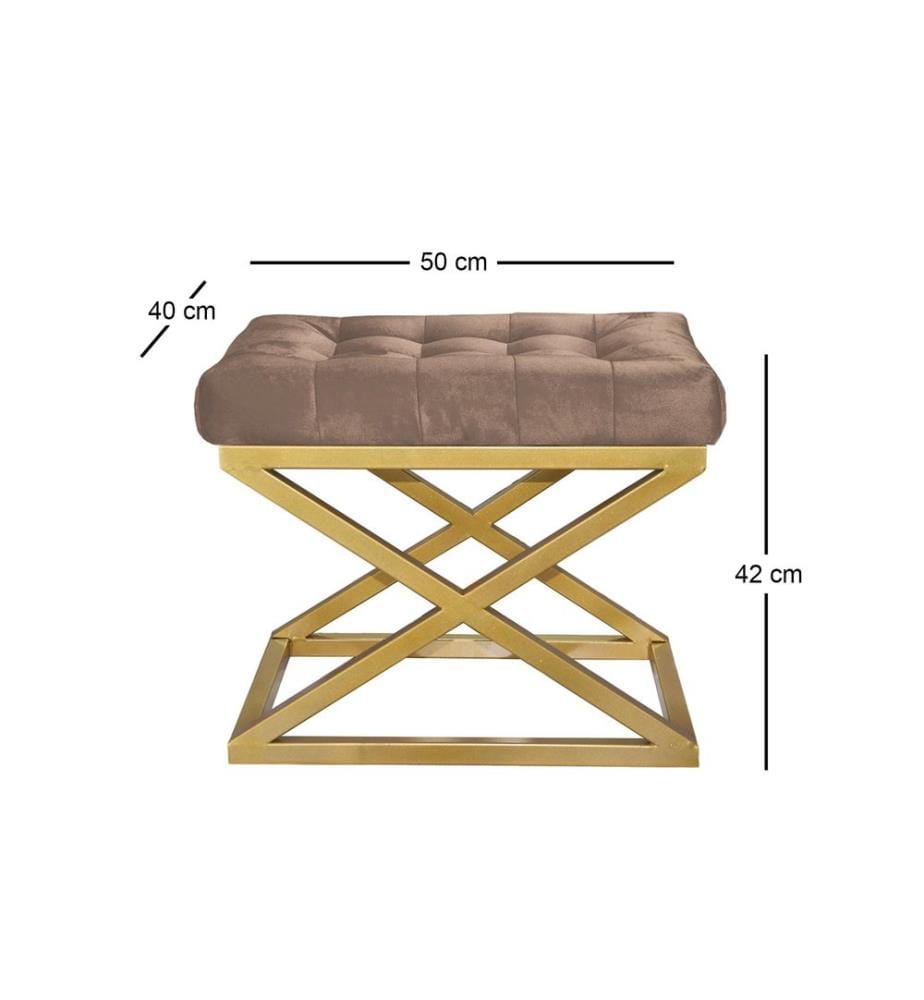 Sessel, Gold, Braun, Gestell: 100% Metall, Stoff: 100% Polyester Babyface
