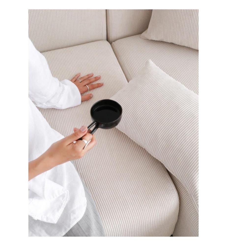 Ecksofa, Weiss, Gestell: 100% Hainbuche, Stoff: 100% Samt