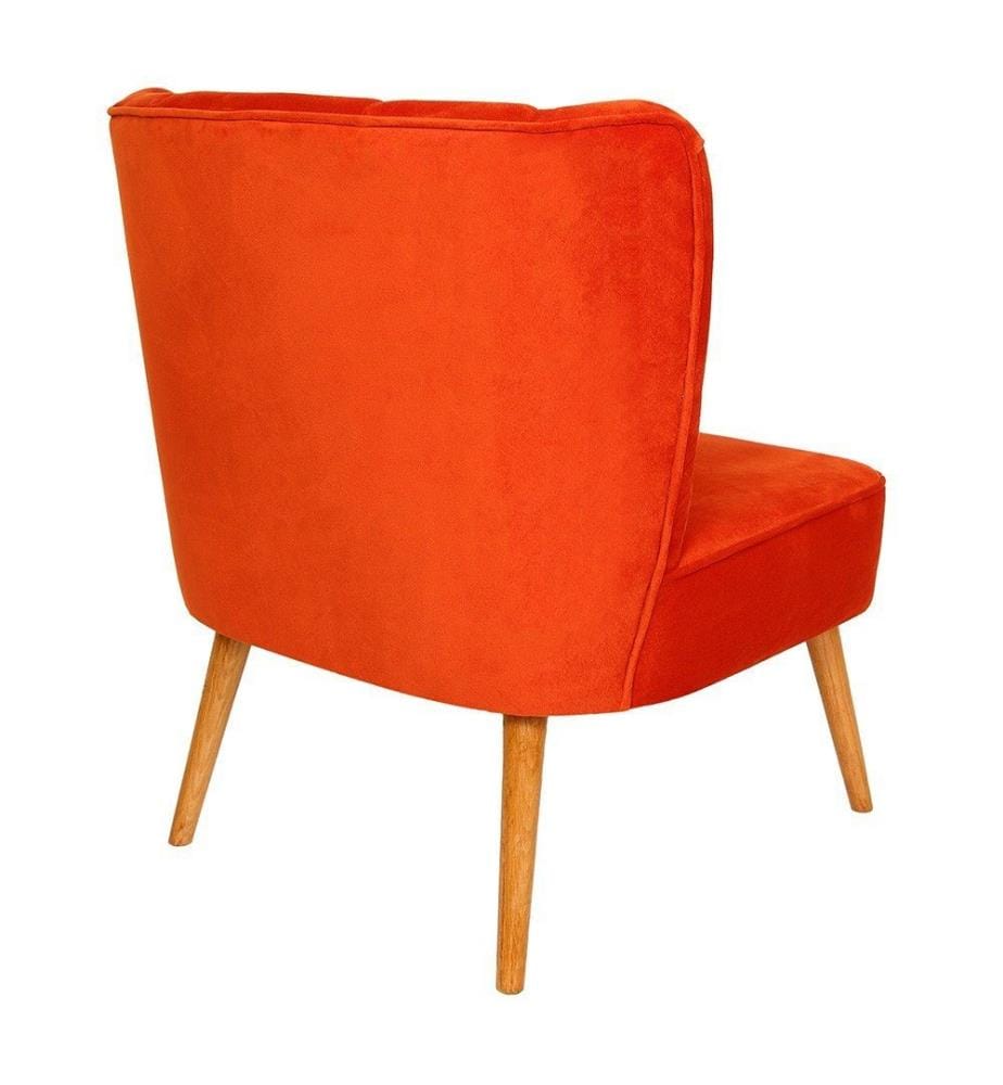 Wing Chair, Tile Red, Solid Wood Frame, Polyester Fabric