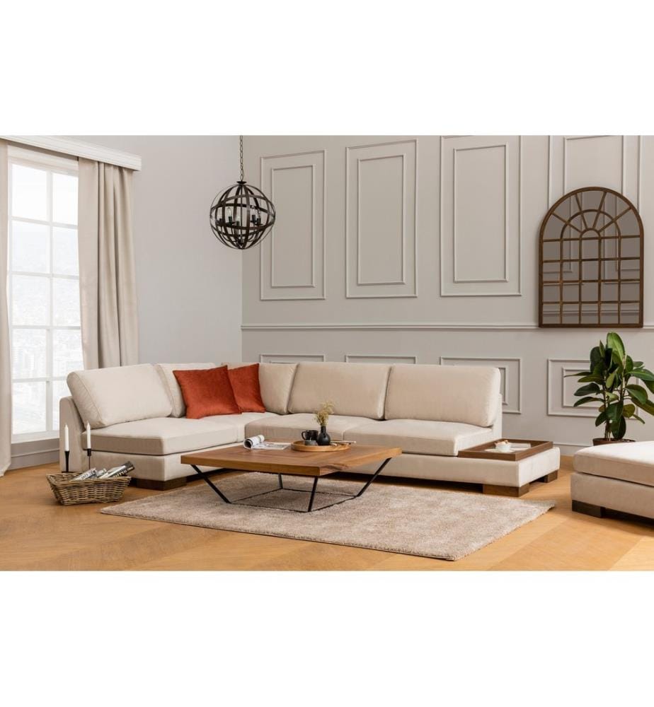 Beige, Schlafsofas, Buchenholz Rahmen , Spanplatte