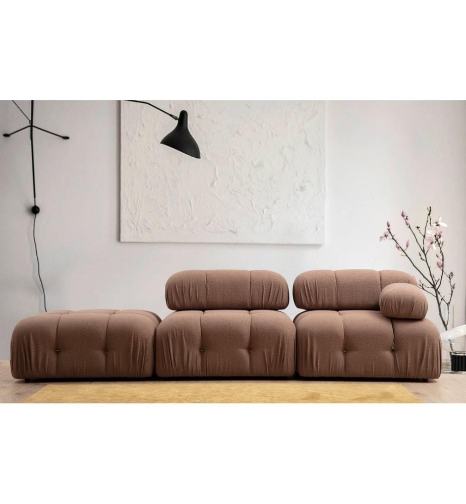 Braun, Sitzhocker, Buchenholz Rahmen , Spanplatte