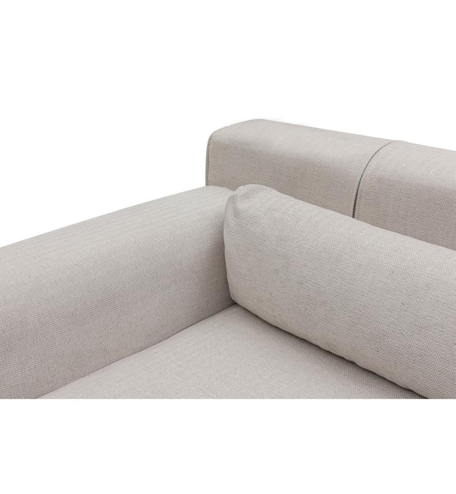 Beige, Canapé Lit, Bois Cadre De Hêtre , Panneau De Bord