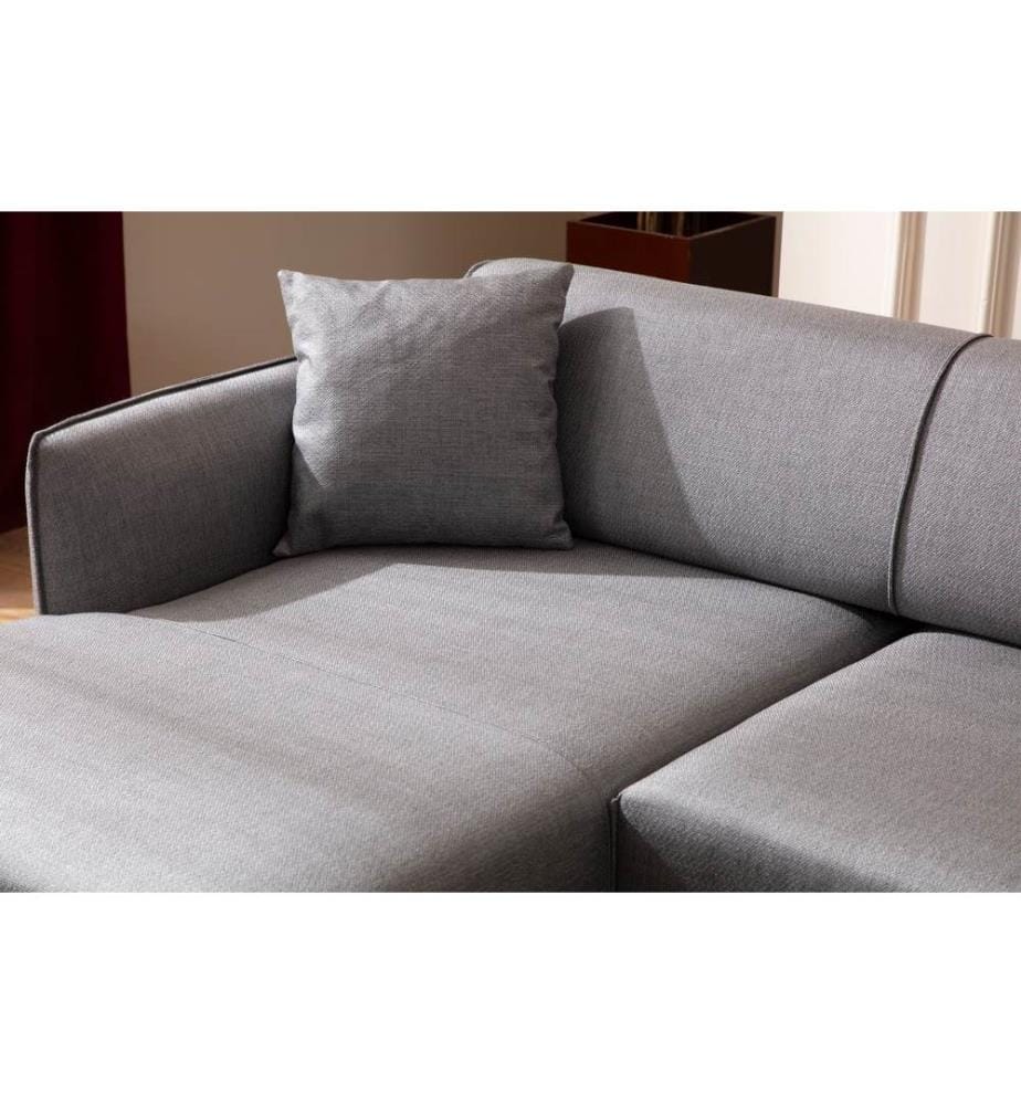 Grau, Schlafsofas, Buchenholz Rahmen , Spanplatte