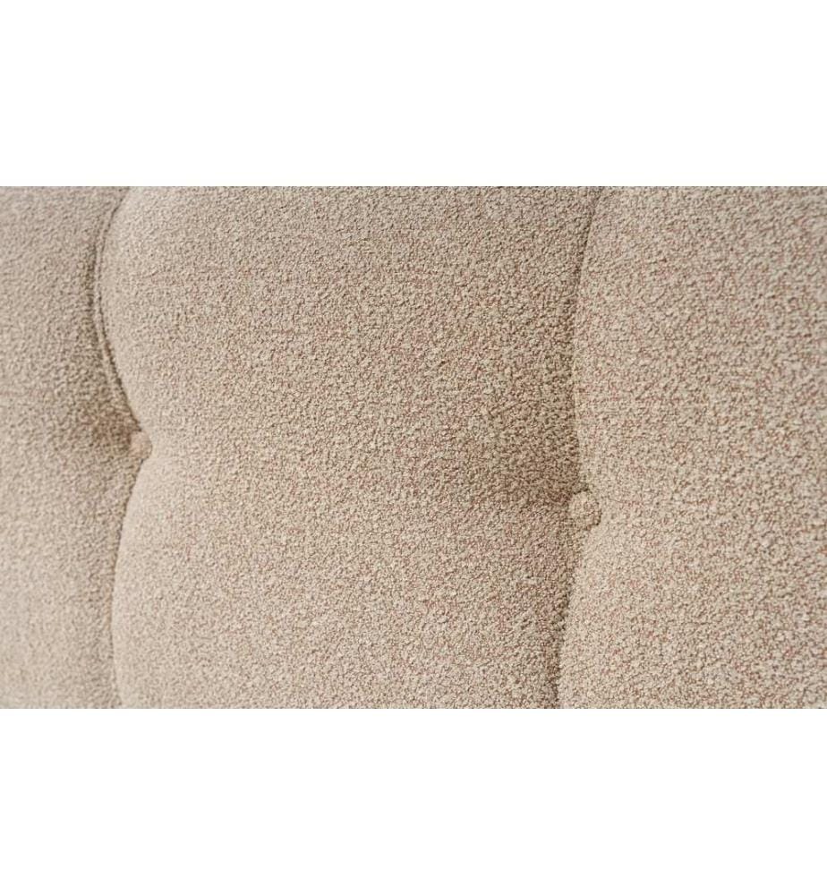 Pouffe, Pfirsich, Gestell: Buchenholz / Chipboard, Stoff: 100% Polyester