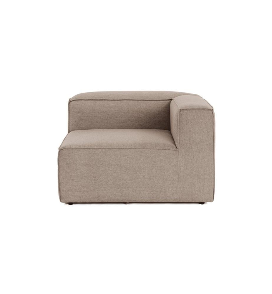 Braun, Gestell: 100% Hainbuche, Stoff: 100% Linen, 1-Sitz Sofa