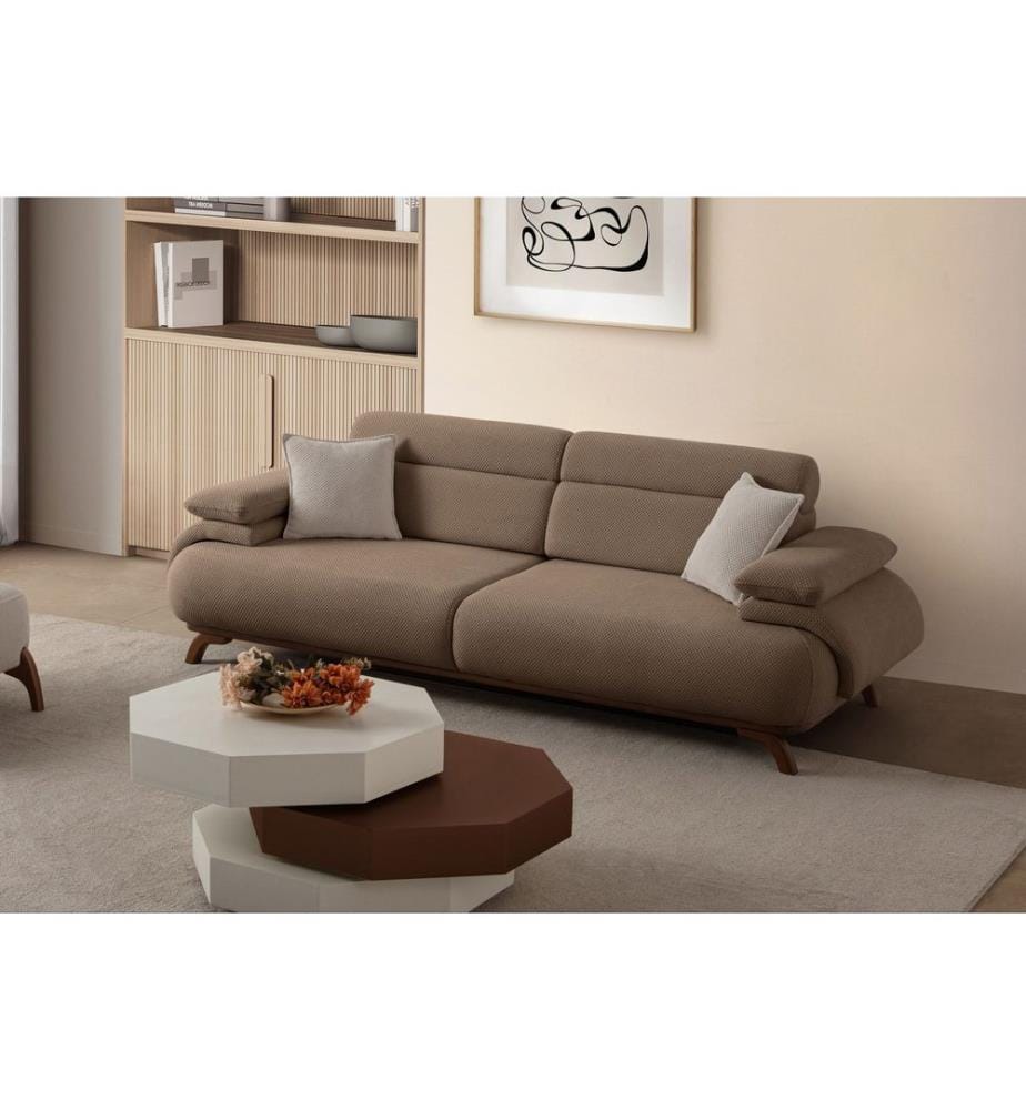 3-Sitzer-Sofa, 70 % Hornholz / 30 % melaminbeschichtete Spanplatte, Latte