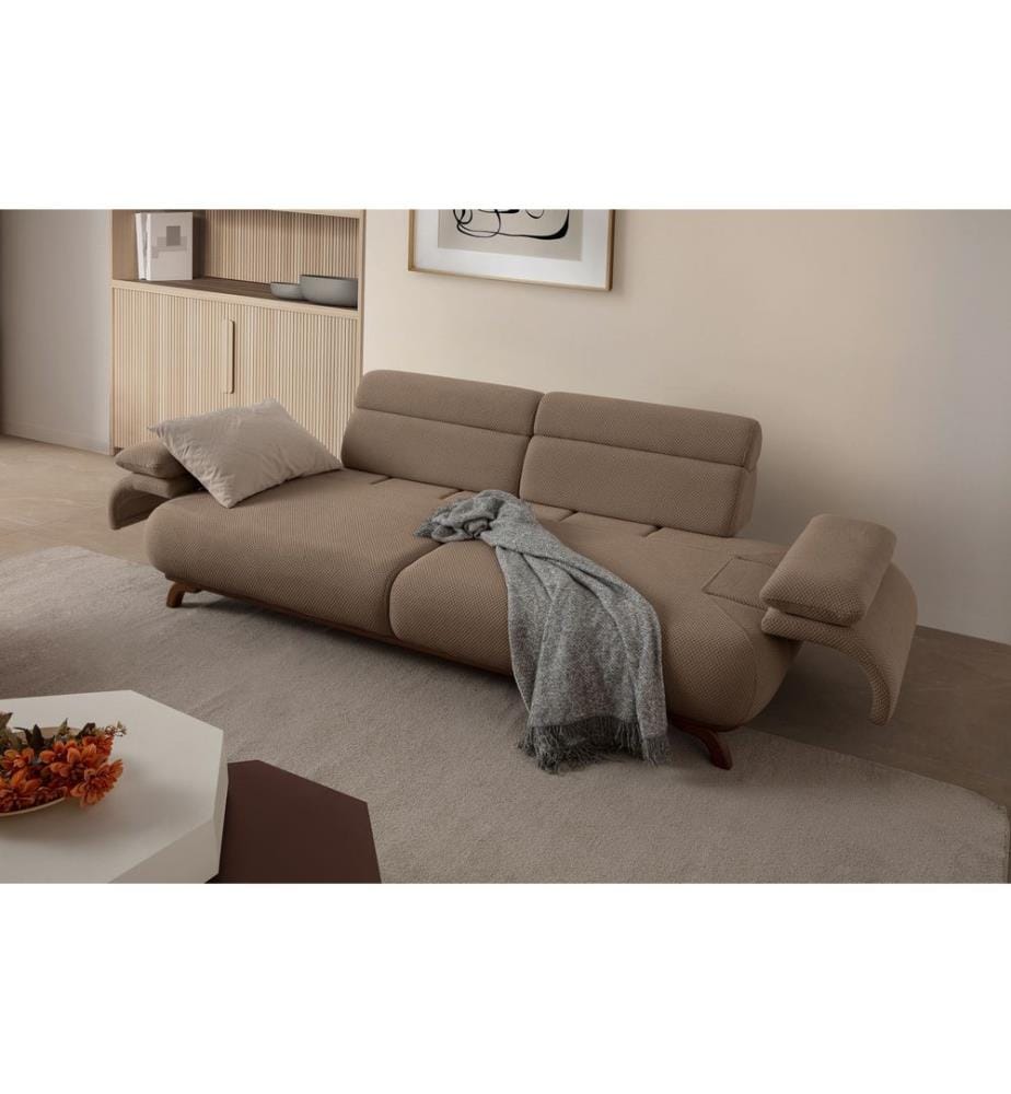 3-Sitzer-Sofa, 70 % Hornholz / 30 % melaminbeschichtete Spanplatte, Latte