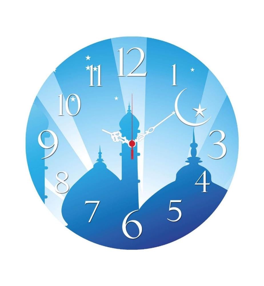 Dekorative MDF-Uhr, Multicolor, Mdf