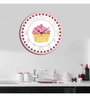 Dekorative MDF-Uhr, Multicolor, Mdf