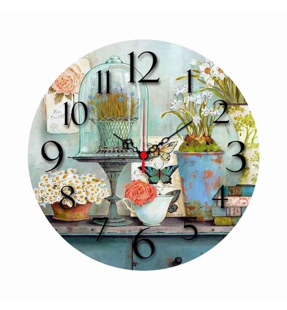 Dekorative MDF-Uhr, Multicolor, Mdf
