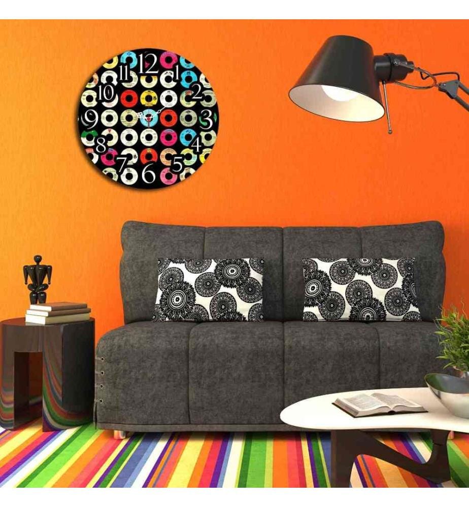 Dekorative MDF-Uhr, Multicolor, Mdf