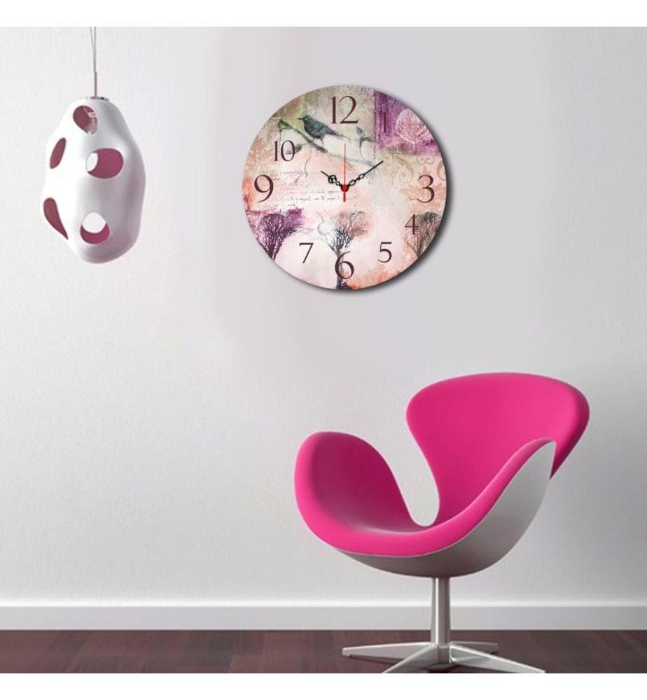 Dekorative MDF-Uhr, Multicolor, Mdf