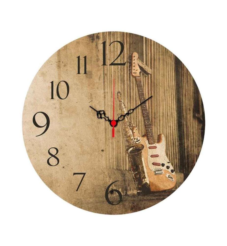 Dekorative MDF-Uhr, Multicolor, Mdf