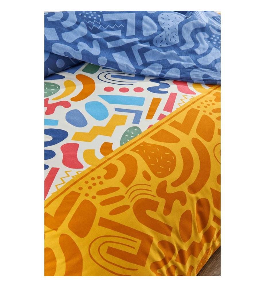 Bettbezug-Set für Kingsize-Bett, Mehrfarbig, 65 % BAUMWOLLE / 35 % POLYESTER