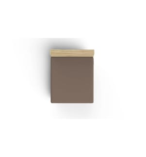 Lenzuolo con angoli singolo Ranforce, marrone, 100% COTONE