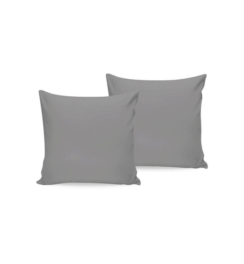 Set di federe, 2 pezzi, Grigio scuro, 100% cotone Ranforce