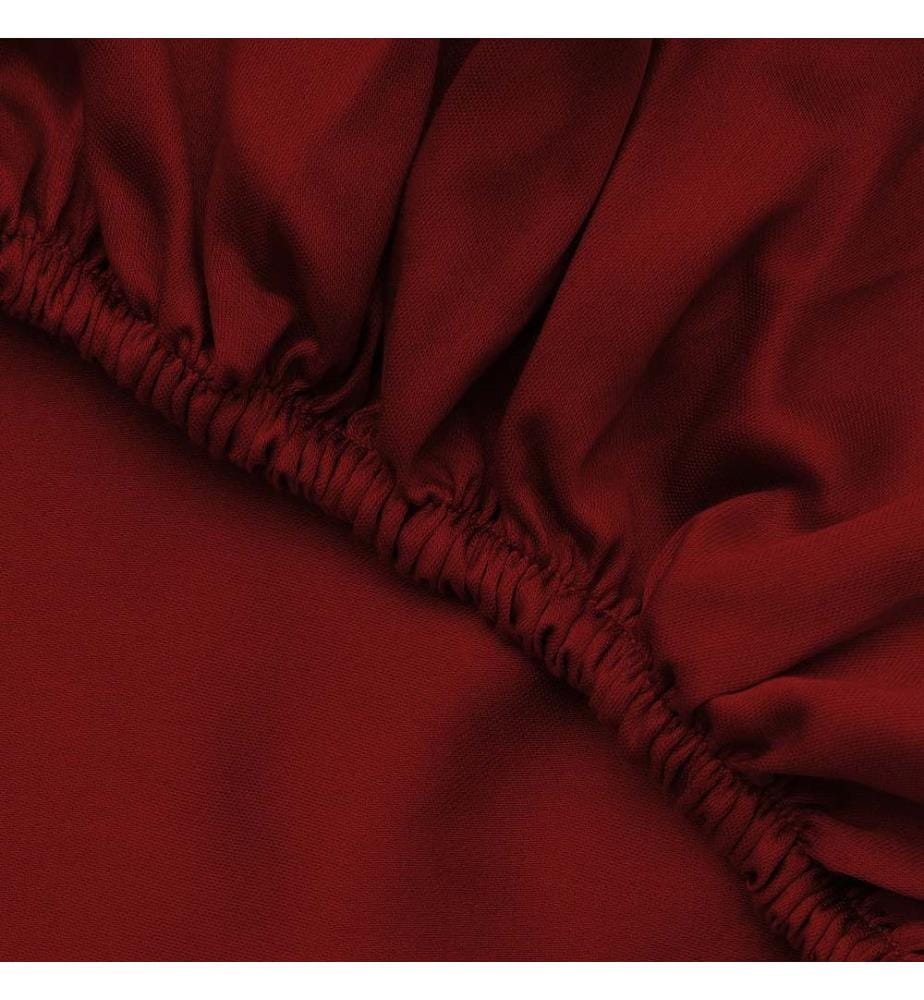 Drap-housse double en satin, marron, 100 % SATIN DE COTON