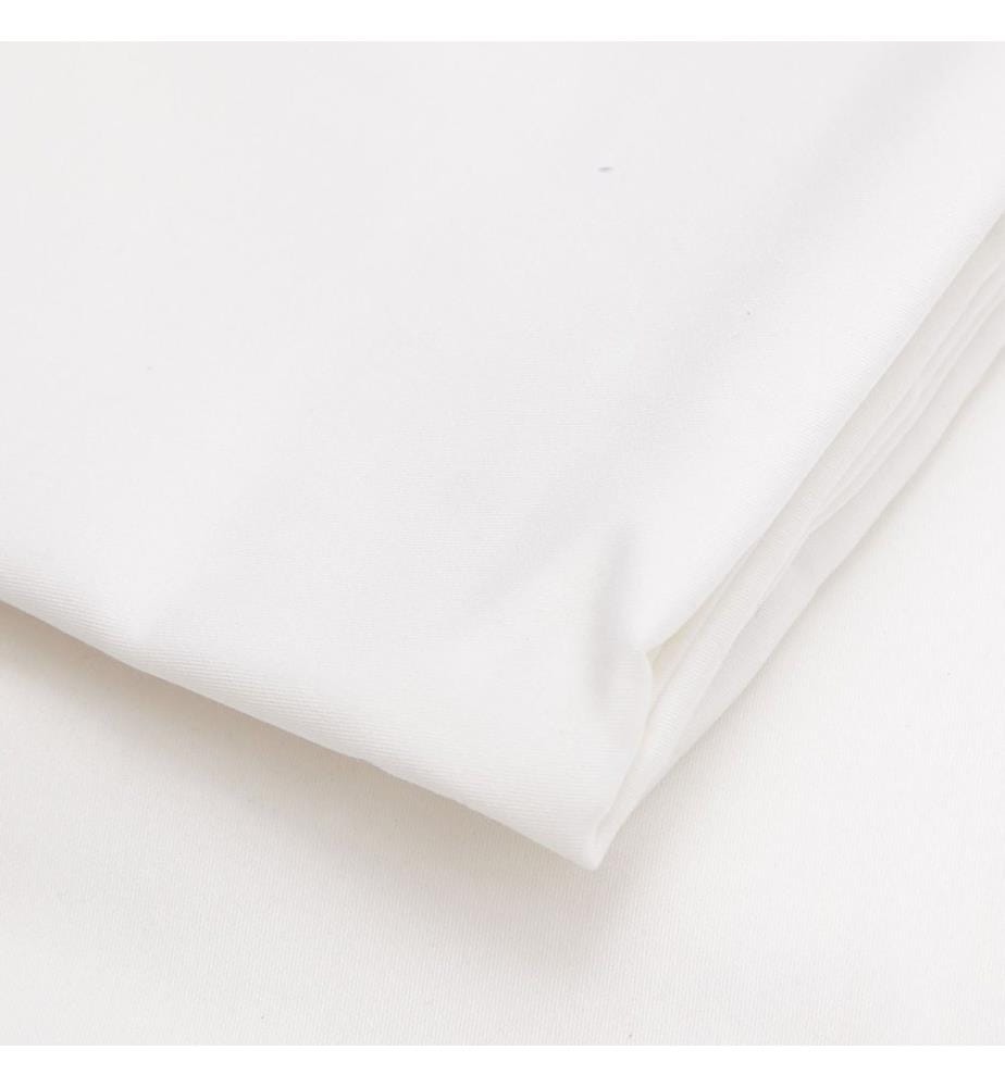 Drap-housse double XL en satin, blanc, 100 % SATIN DE COTON