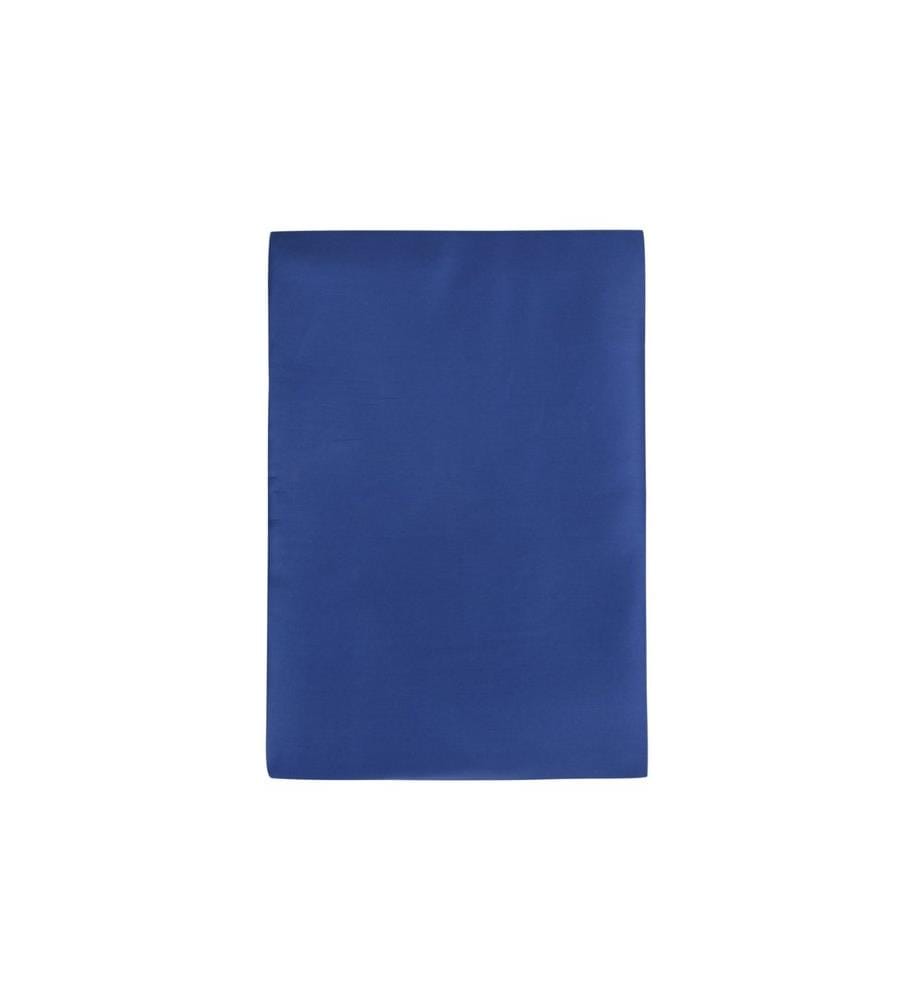 Drap-housse double XL en satin, bleu foncé, 100 % SATIN DE COTON