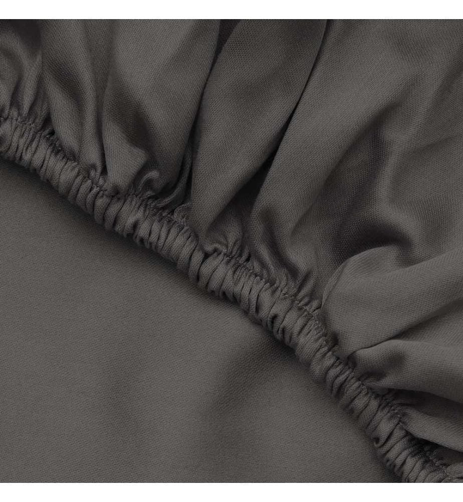 Ranforce Super King Fitted Sheet, Anthracite, 100% COTTON