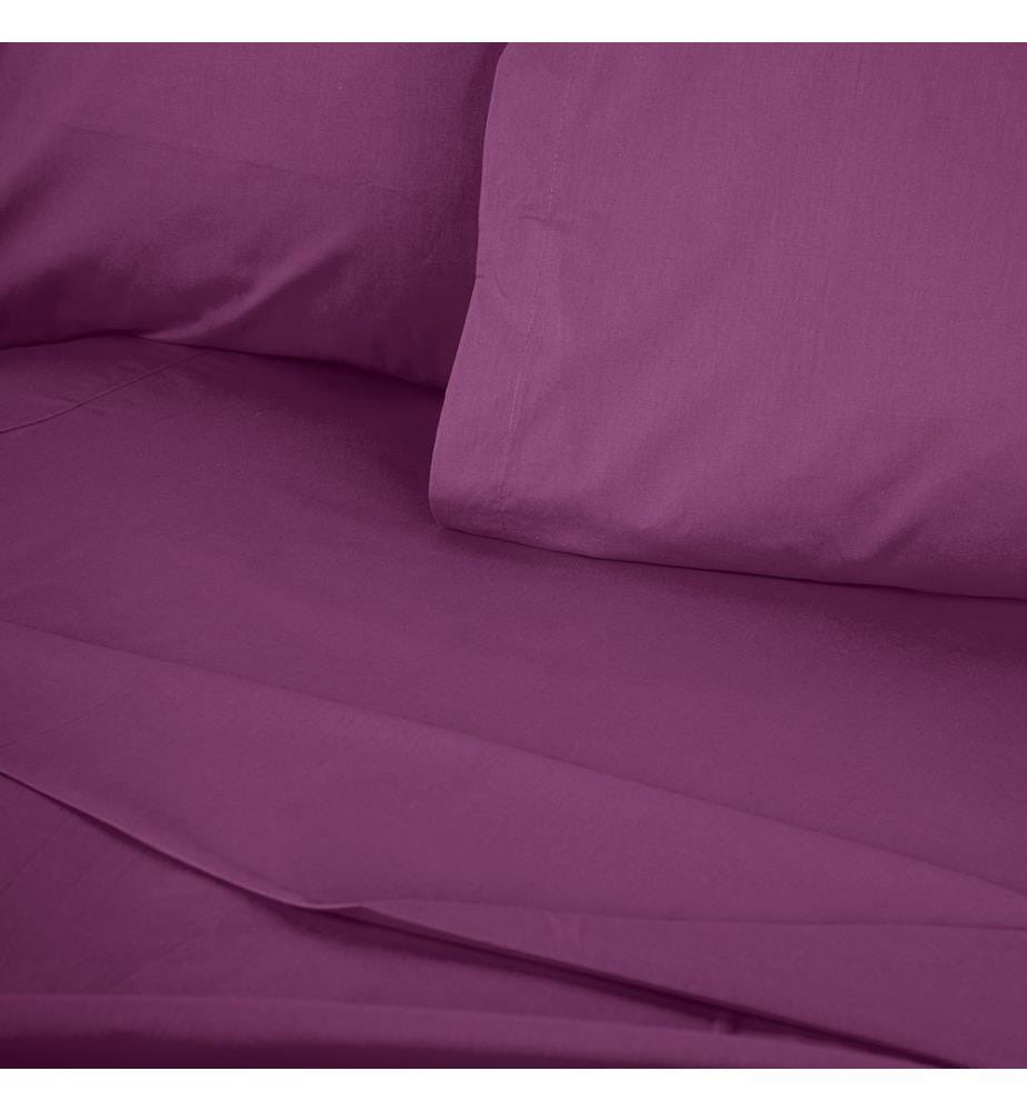 Housse de couette Ranforce King, violette, 100 % COTON RANFORCE