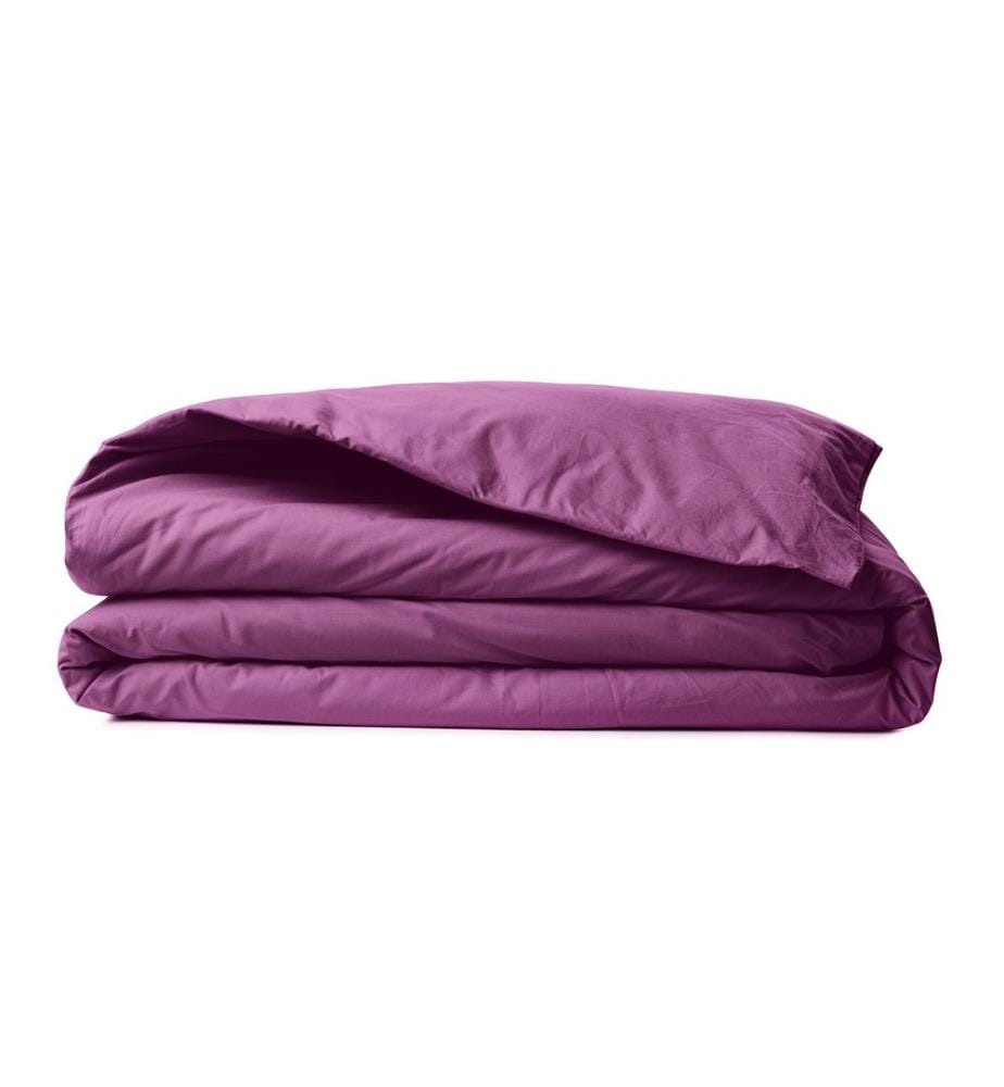 Housse de couette Ranforce King, violette, 100 % COTON RANFORCE