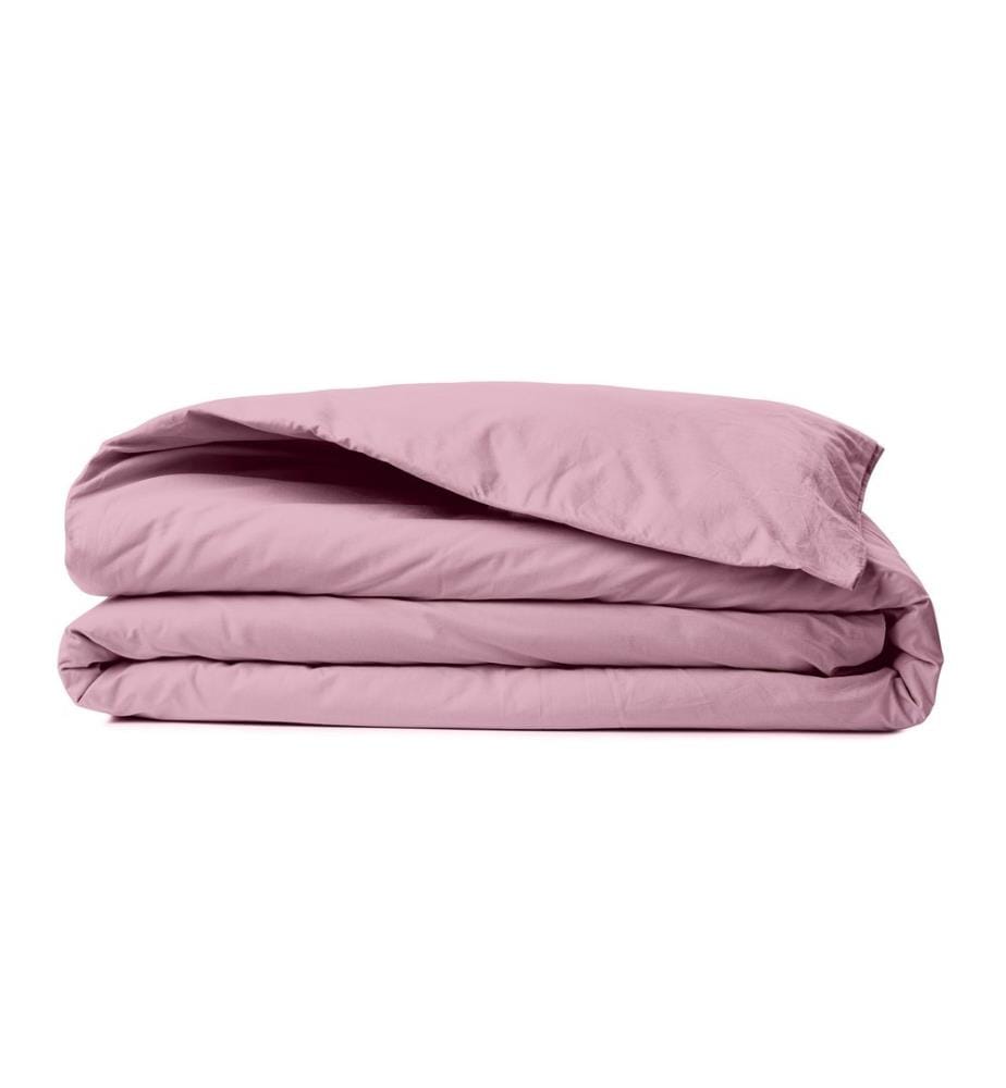 Housse de couette Ranforce King, rose poudré, 100 % COTON RANFORCE