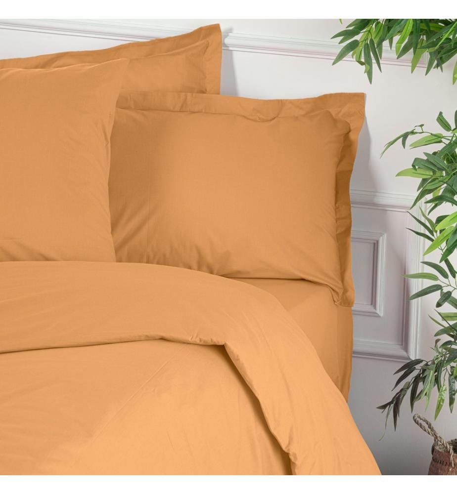 Ranforce Bettbezug für Kingsize-Bett, Orange, 100 % BAUMWOLLE RANFORCE