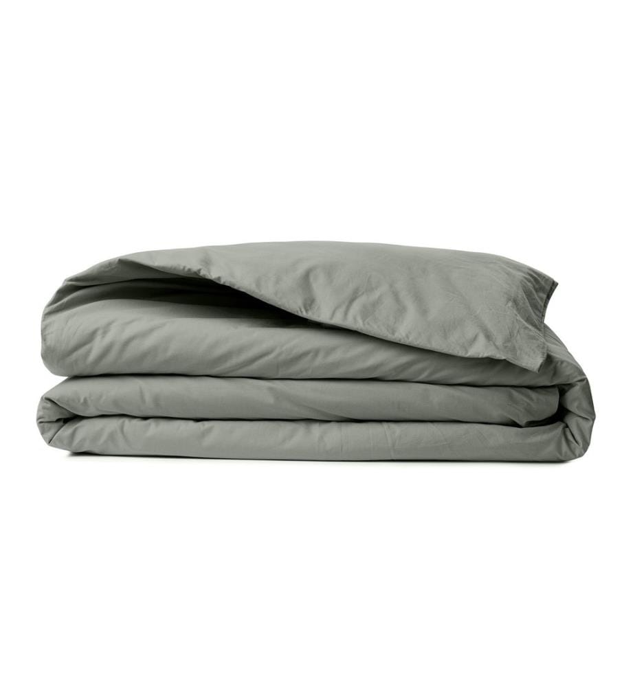 Ranforce Bettbezug für Kingsize-Bett, Dunkelgrau, 100 % BAUMWOLLE RANFORCE