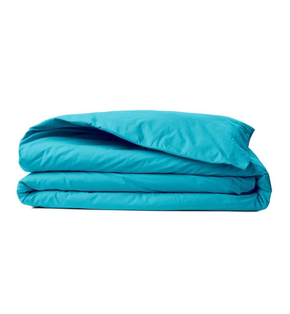 Housse de couette Ranforce King, turquoise, 100 % COTON RANFORCE