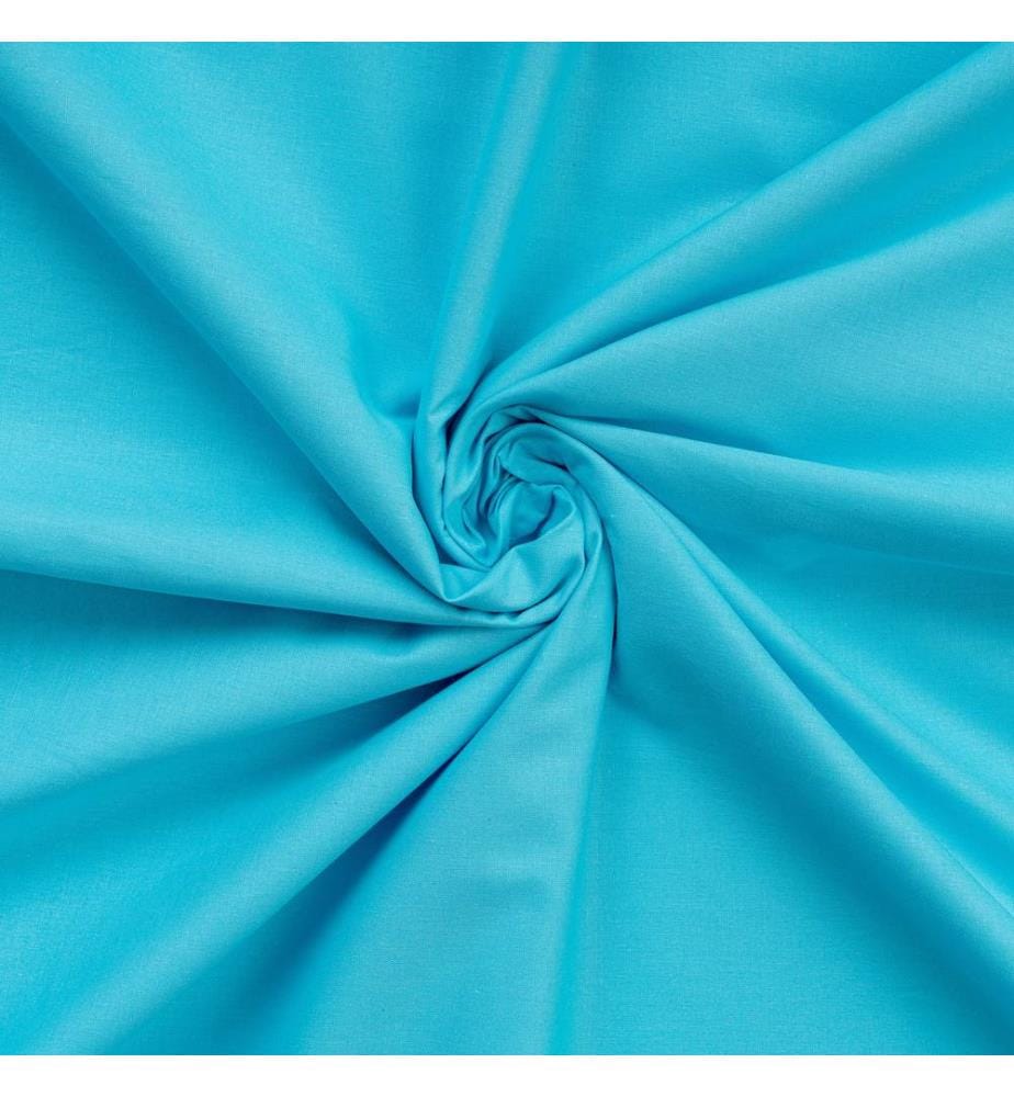 Housse de couette Ranforce King, turquoise, 100 % COTON RANFORCE