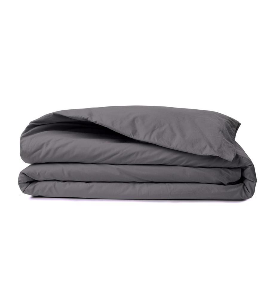 Housse de couette Ranforce King, grise, 100 % COTON RANFORCE