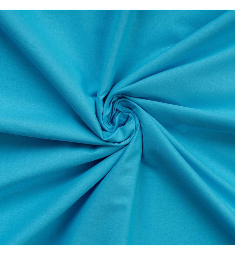 Drap-housse petit format Ranforce, turquoise, 100 % COTON RANFORCE