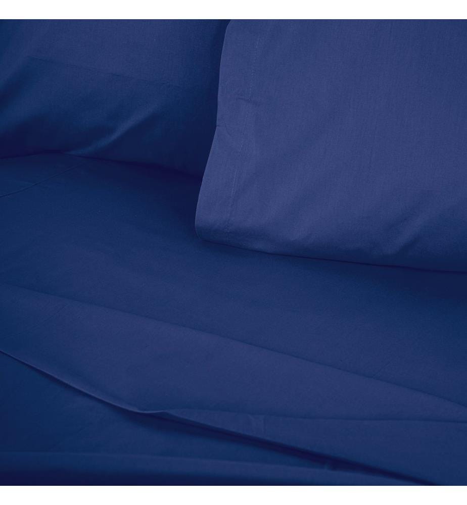 Drap-housse Ranforce, bleu foncé, 100 % COTON RANFORCE