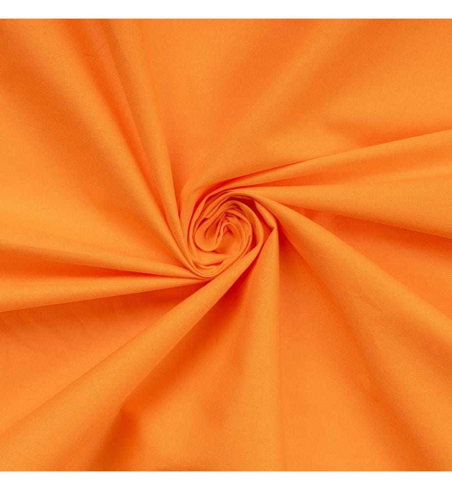Housse de couette simple Ranforce, orange, 100 % COTON RANFORCE