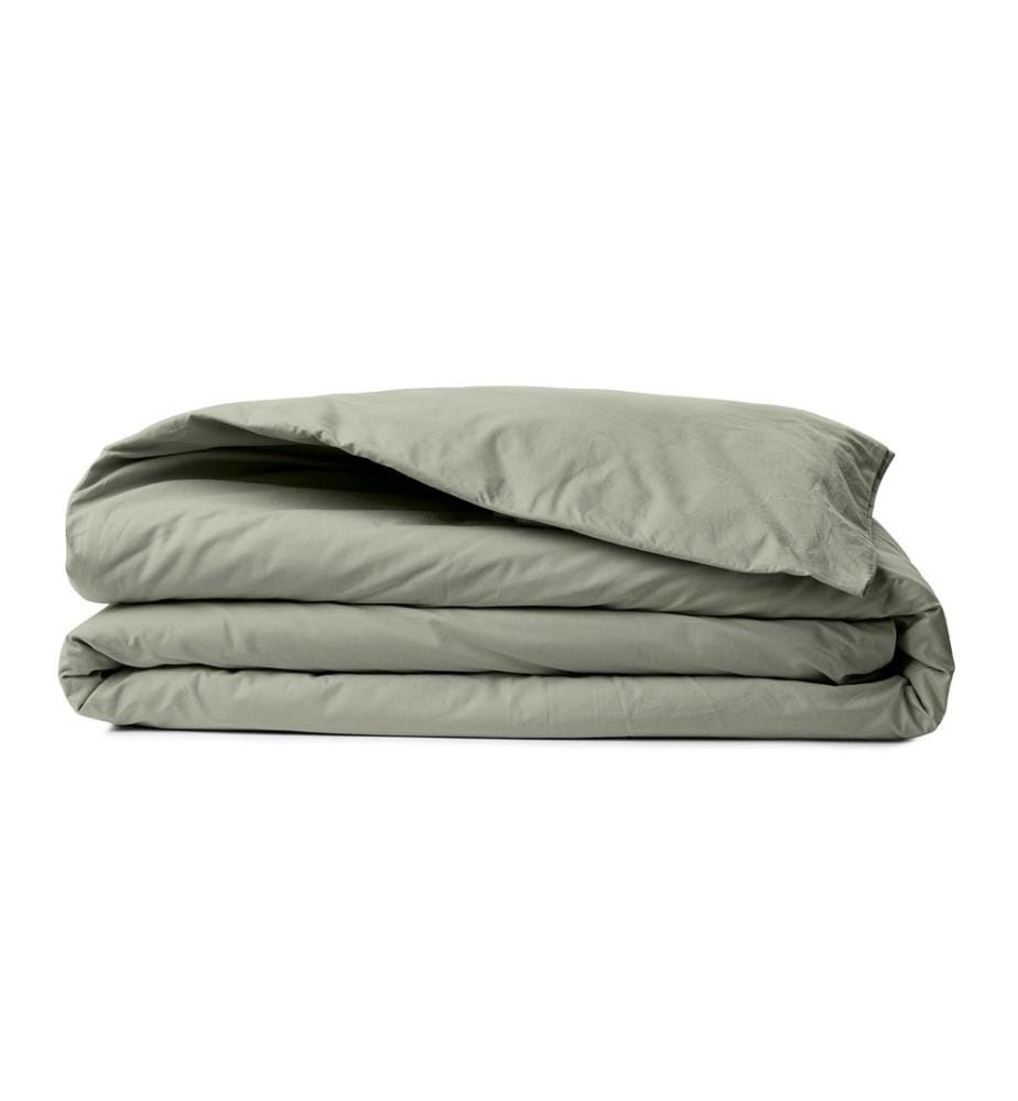 Housse de couette simple Ranforce, verte, 100 % COTON RANFORCE