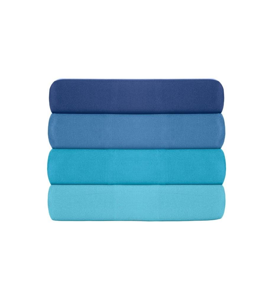 Ensemble de taies d'oreiller, 2 pièces, turquoise, 100 % COTON RANFORCE