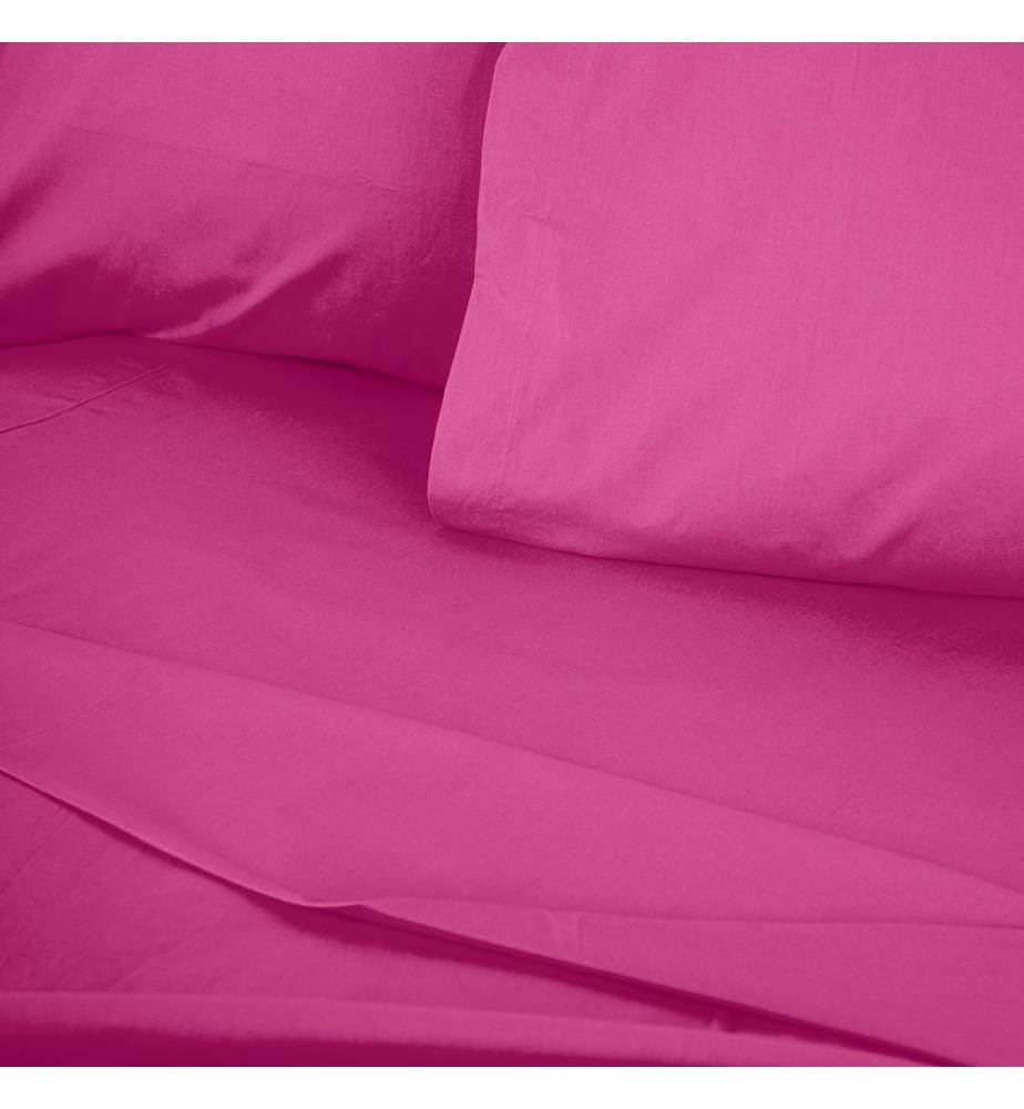 Housse de couette Ranforce Super King, rose poudré, 100 % COTON RANFORCE
