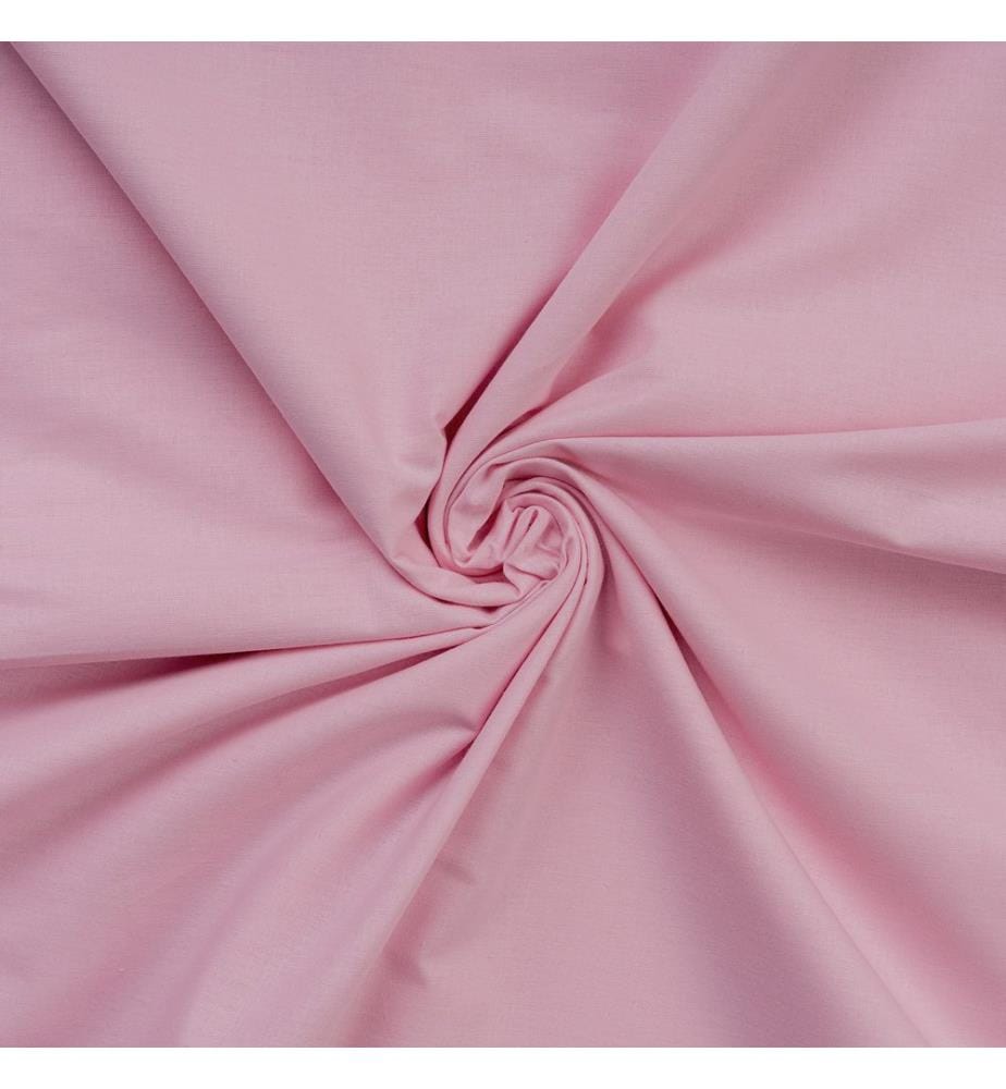 Drap-housse double XL Ranforce, rose poudré, 100 % COTON RANFORCE