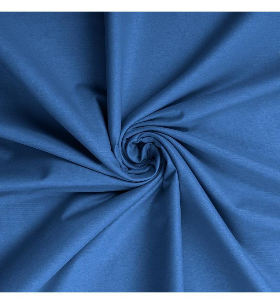 Ranforce Double XL Fitted Sheet, Blue, 100% COTTON RANFORCE
