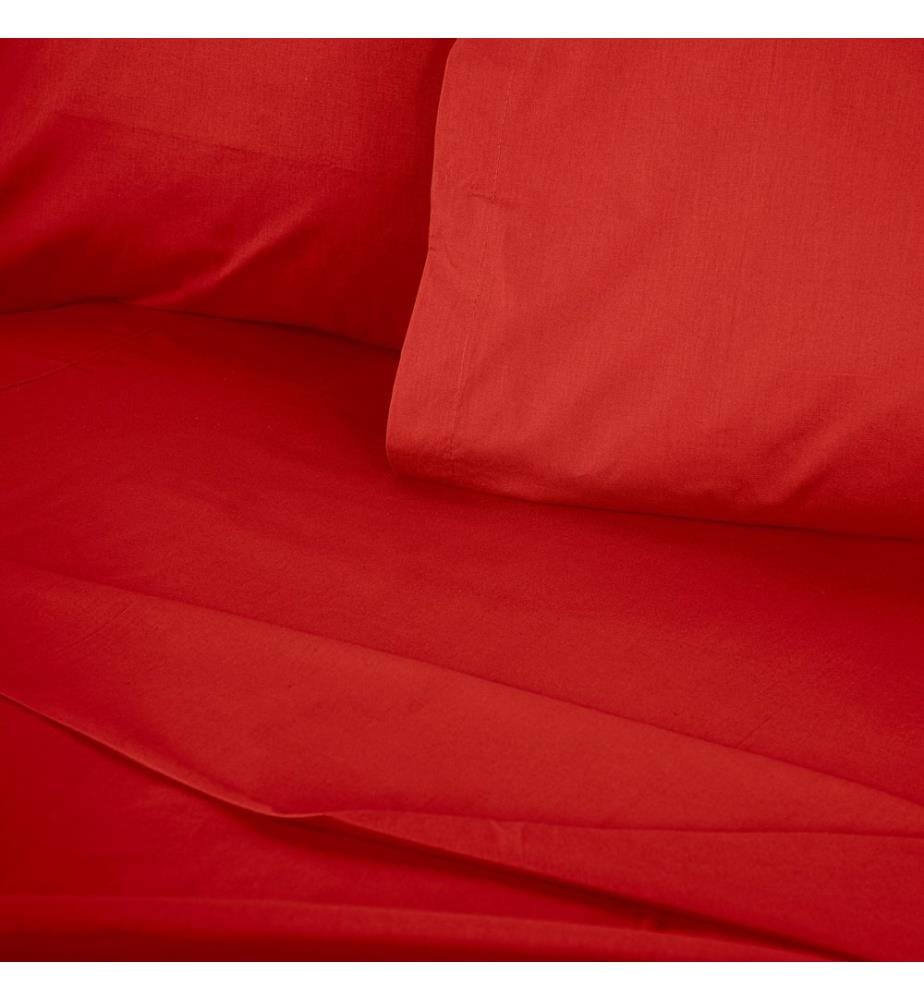 Ranforce Doppelbettbezug, Rot, 100 % BAUMWOLLE RANFORCE