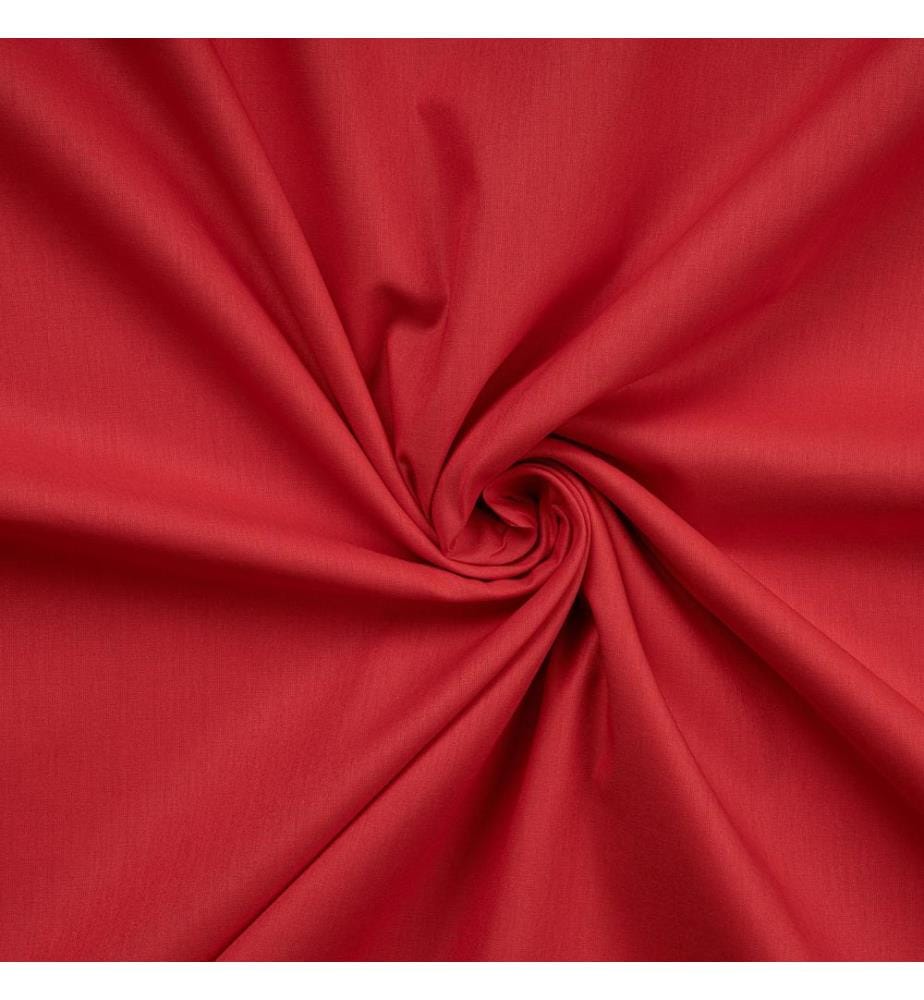 Drap-housse petit format Ranforce, rouge, 100 % COTON RANFORCE
